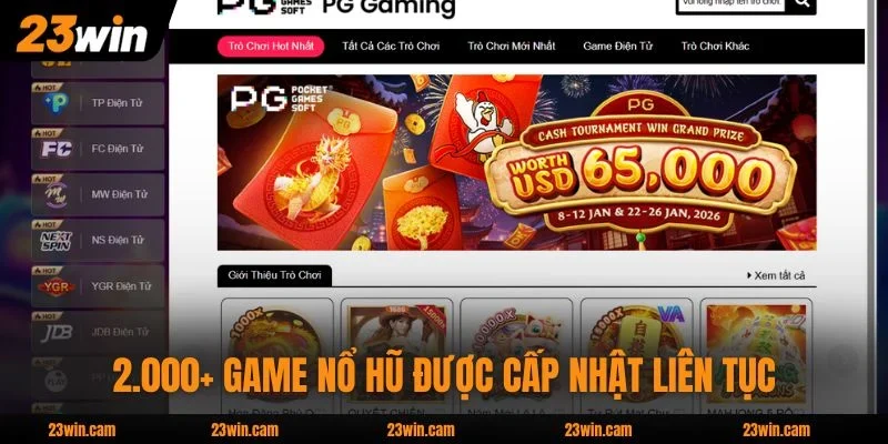 2.000+ game nổ hũ được cấp nhật liên tục