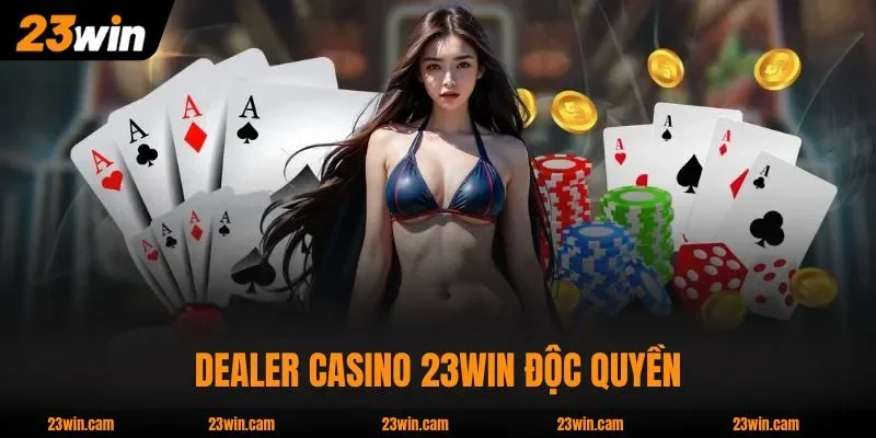 Dealer Casino 23WIN độc quyền và chất lượng hình vượt trội